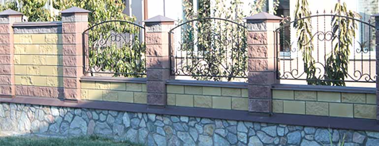 Шлакоблок блок декоративный облицовочный колотый рваный цветной в Харькове - компания «Master Zabor»