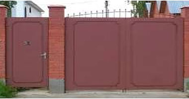 Ворота+калитка цельнометаллические